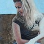 <I>Jeune fille pensive</I>, acrylique, 24"x20"